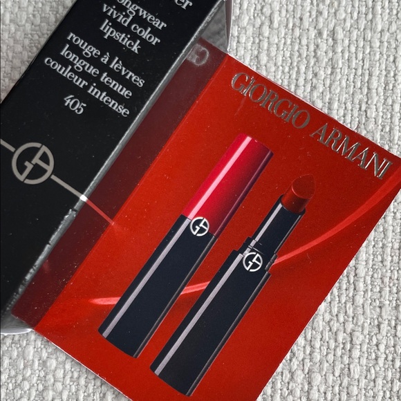 Giorgio Armani Lip Power Vivid Red Lipstick mini - 405 sultan - Picture 10 of 11